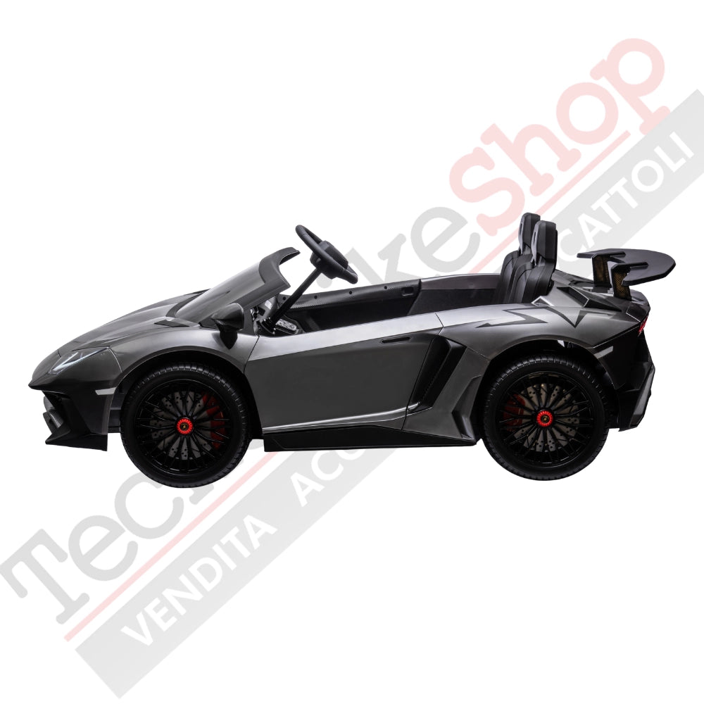 Tecnobike Shop - Auto Elettrica per Bambini Lamborghini SVJ 24V Full- 2 Posti Big - Grigio