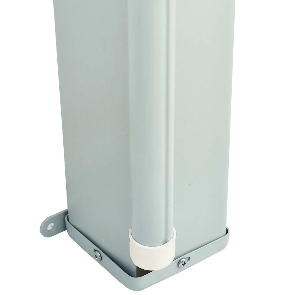 Tenda Laterale Retrattile per Patio 117x614 cm Nera 317946