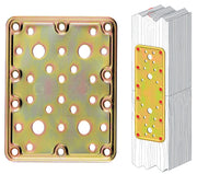 PIASTRA 776 DIRITTA ACCIAIO TROPIC 100X160 MM- ALDEGHI LUIGI SPA- 20,0 pz