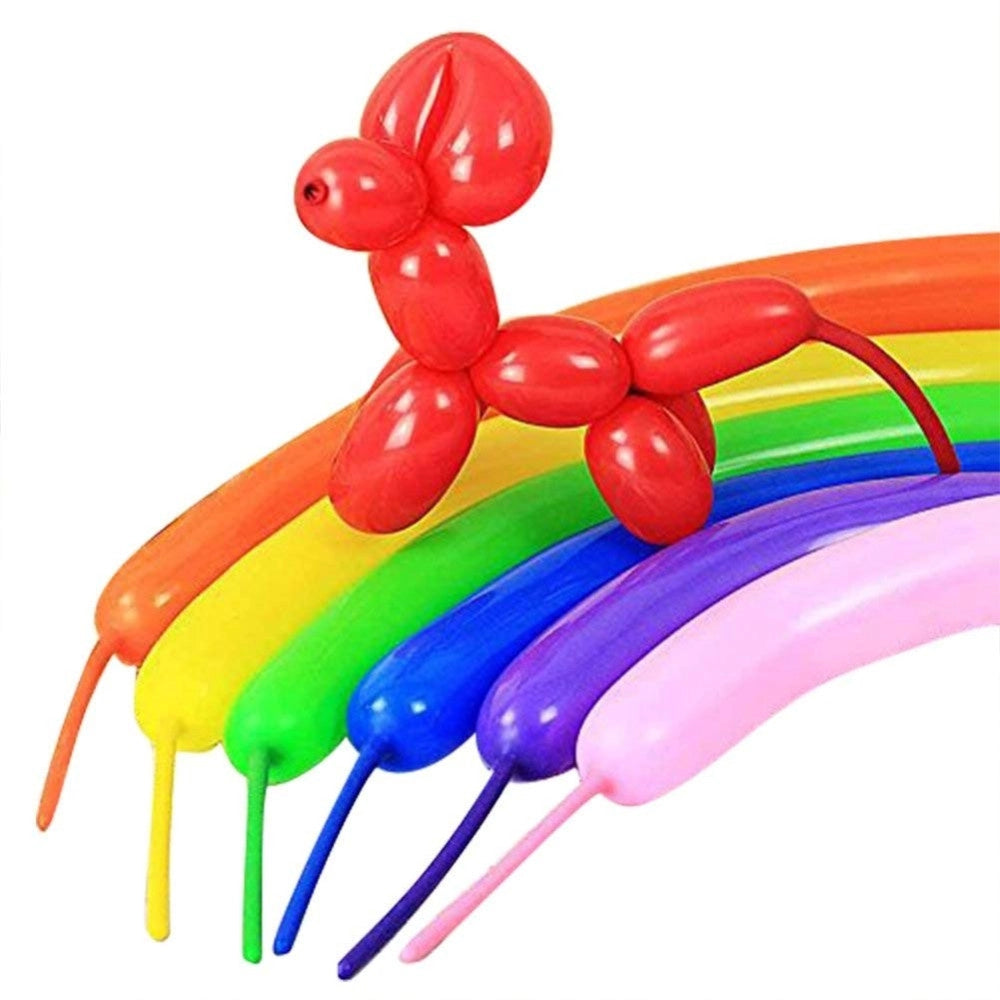 Trade Shop - Set 12 Pezzi Palloncini Palloncino Lunghi Colorati Misti Festoni Decorazione -