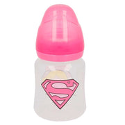 Biberon per neonati 150 ml Supergirl con tettarella in silicone senza BPA Rosa Superman