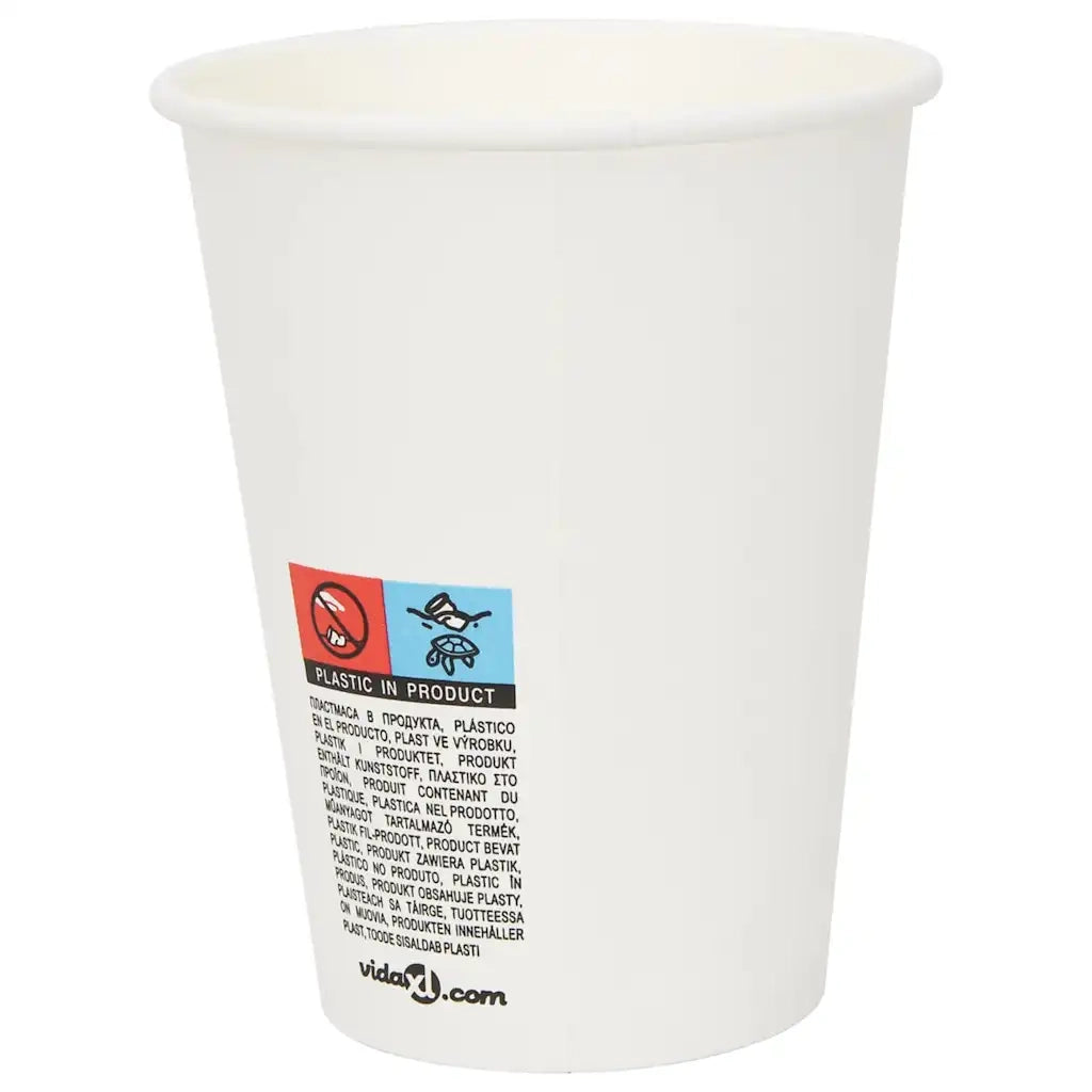 Tazze da Caff¨¨ in Carta con Coperchi 1000 pz 12oz 300 ml CFW2154369