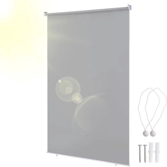 Tendal di Ombreggiamento 180x240cm - Grigio Chiaro - Impermeabile e Protezione UV 80% - 1 Pezzo