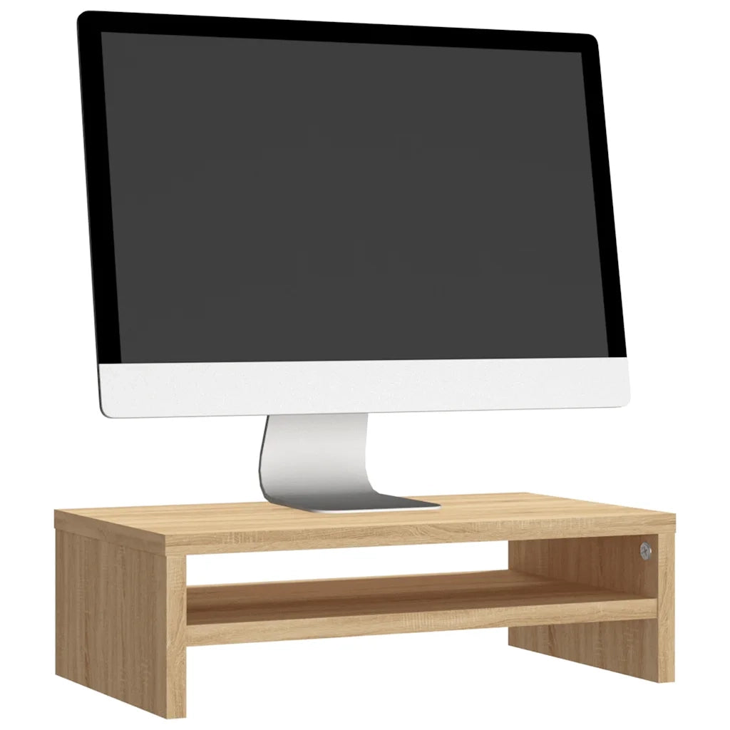 Supporto Monitor Rovere Sonoma 42x24x13 cm in Legno Multistrato 800219