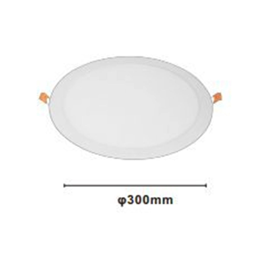 Trade Shop - Pannello Led 24 Watt Da Incasso Rotondo Bianco ø300mm Luce 3000k-6500k Ip20 00069 -
