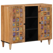 Credenza Naturale 90 x 33 x 75 cm Legno di mango massello 4018288