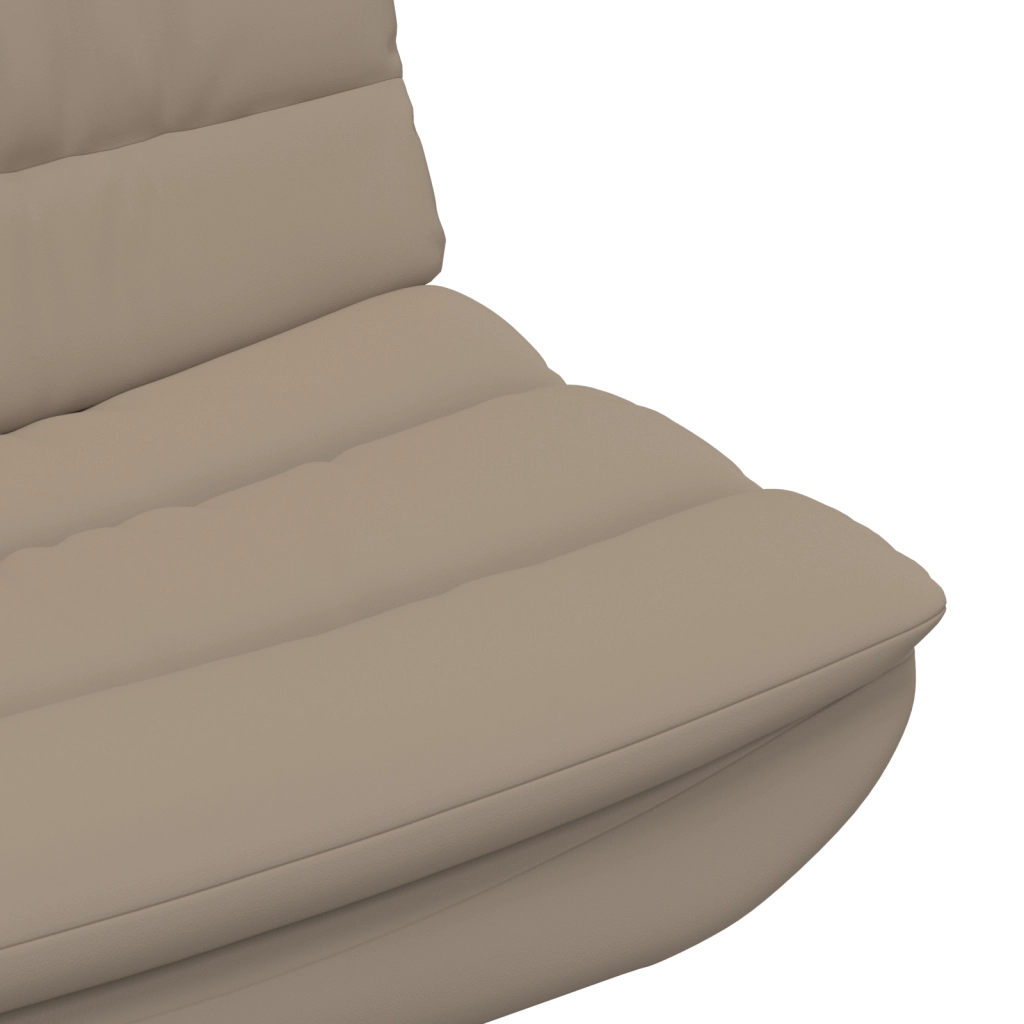 Sedia Girevole Cappuccino Poliestere, Base in Metallo Standard