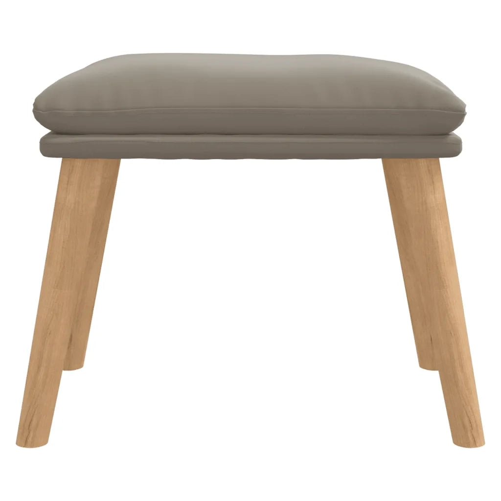Poggiapiedi Grigio Chiaro 45x29,5x35 cm in Velluto 341435