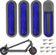 Set di 4 parti di ricambio per scooter elettrico - Adatto per viti anteriori e posteriori, adesivi per ruote blu
