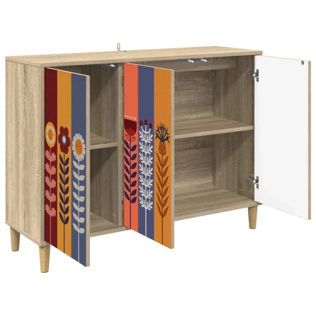 Credenza ESSEN Sonoma 102 x 33 x 75 cm Legno ingegnerizzato 8006962