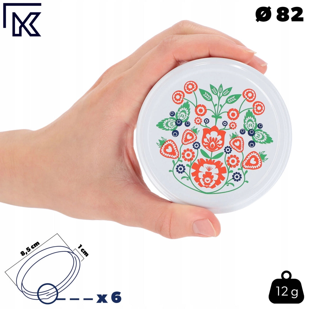 KADAX 50x Jar Caps Fi 82 Tappi per Barattoli Coperchi Conserva