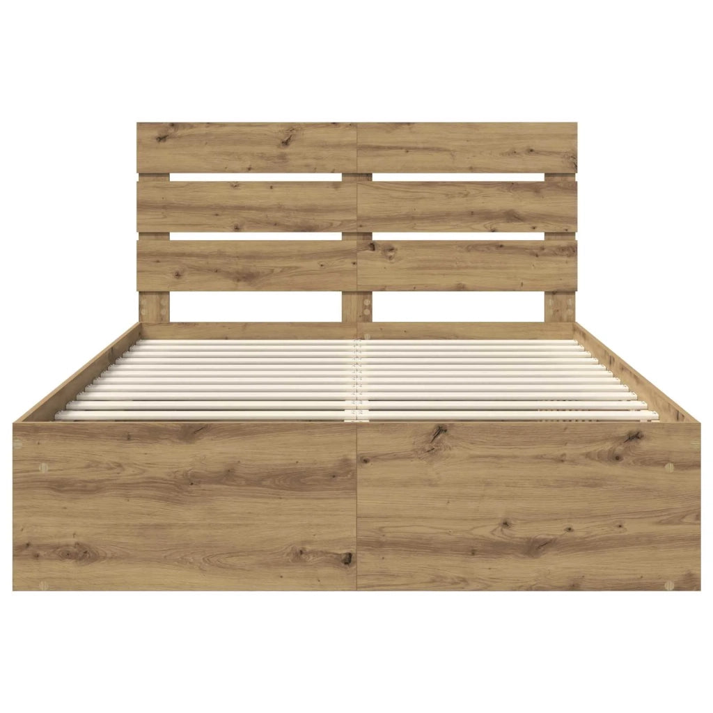 Struttura del letto Rovere Artigianale 140 x 190 cm