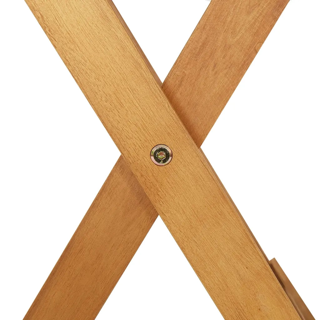 Tavolo da Giardino Pieghevole 90x90x75 cm in Massello d'Acacia cod mxl 34552