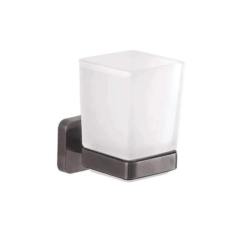 Portaspazzolini bagno Tonga gun metal  9,7 x 6,4x10,5  cm