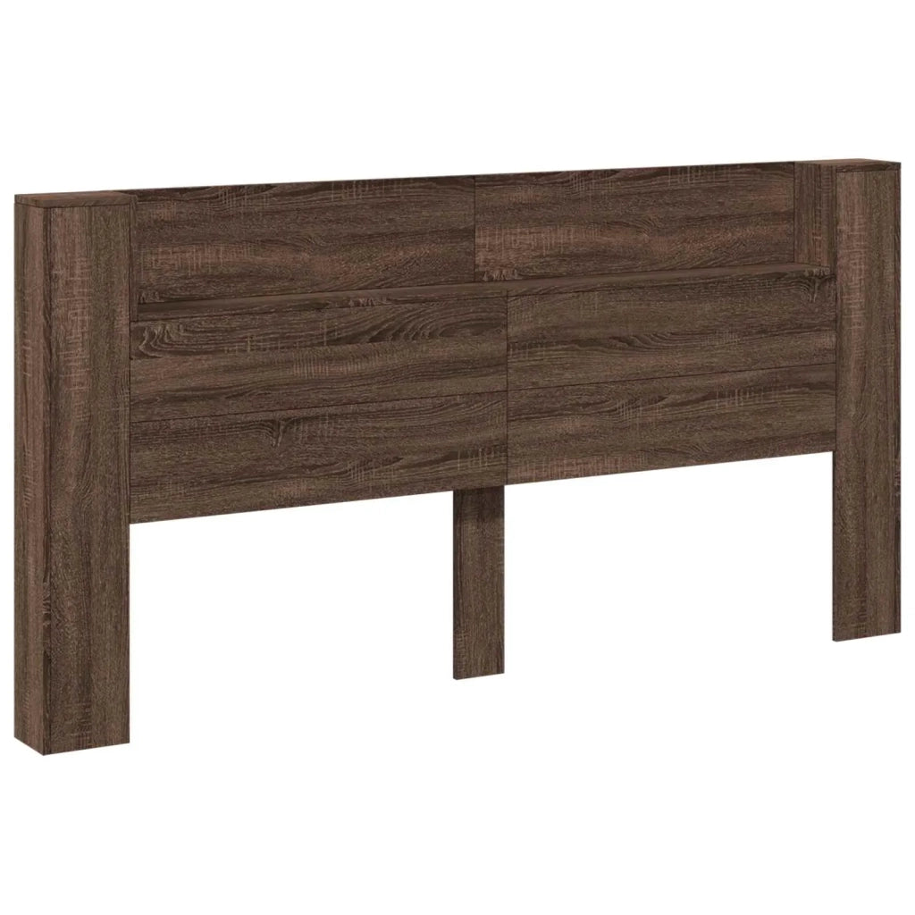 Testiera-Testata-Testiera Decorativa Rovere Marrone 200 x 16,5 x 103,5 cm Legno multistrato
