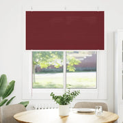 Tenda Plissettata Rosso Bordeaux 115x150 cm Larghezza Tessuto 4015248
