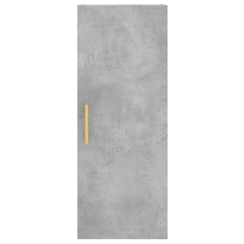 Credenza-Buffet-Armadio da cucina Grigio Cemento 34,5x34x180 cm in Legno Multistrato 653719