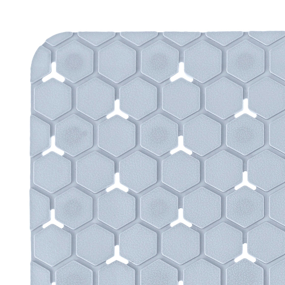 Tappeto bagno antiscivolo azzurro 54x54 cm Maia