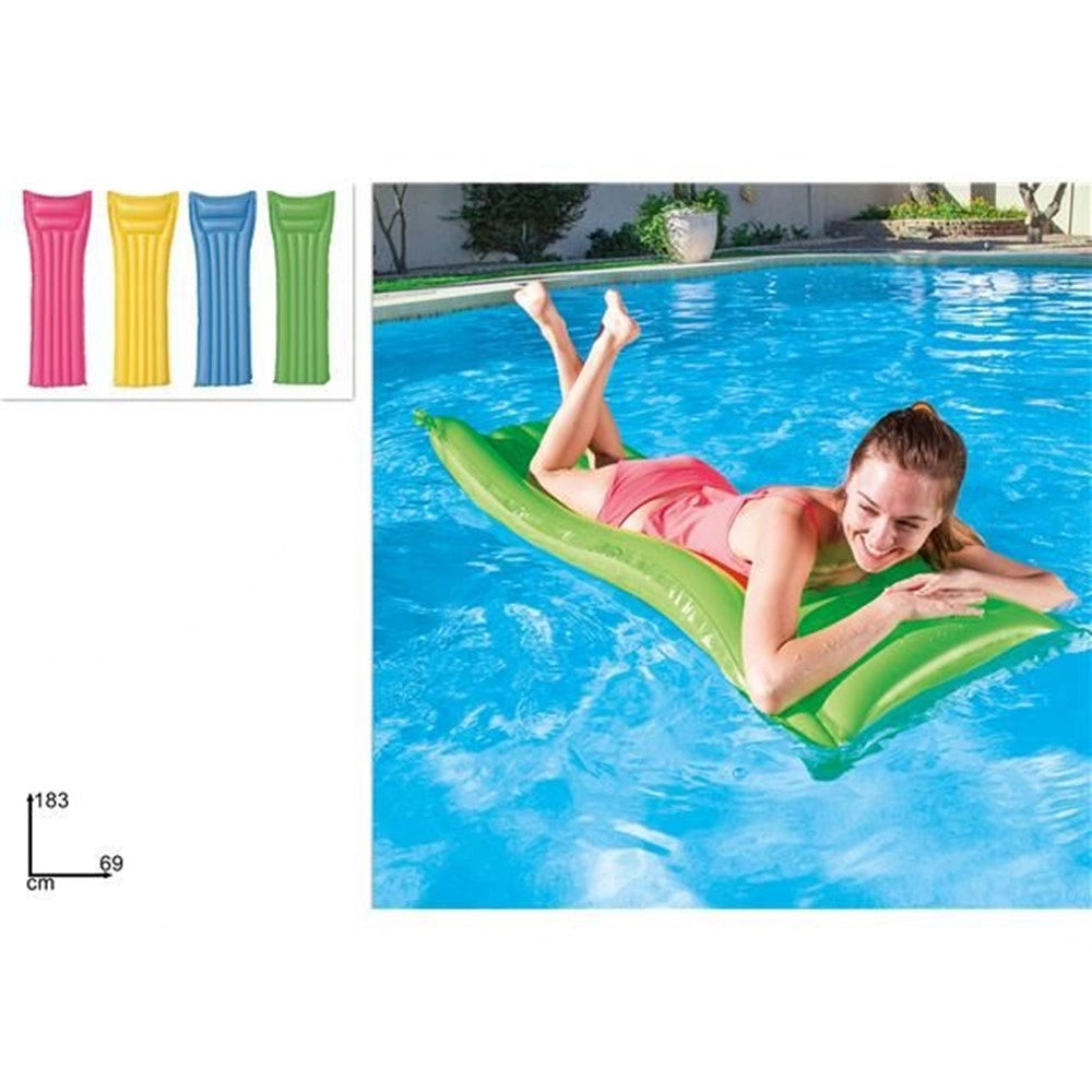 Trade Shop - Materassino Materasso Gonfiabile Singolo Per Mare Piscina Sdraio 183x69 Lettino 44007 -