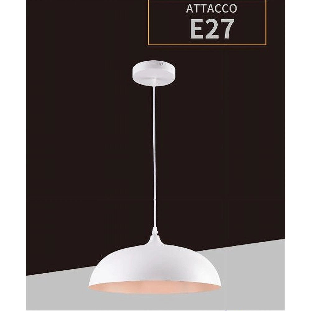 Trade Shop - Lampadario A Sospensione Stile Contemporaneo In Metallo Pendente A Cupola E27 B91 -