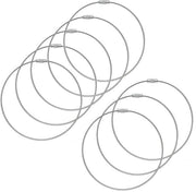 Set di Cavi da Bicicletta in Acciaio Inossidabile da 8 pezzi - Multifunzionali - Cinture per Cavi - Anello di Chiave - Montaggio di Accessori per Bicicletta - Dimensioni 1,5 x 300 mm