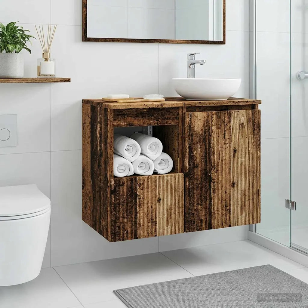 Mobile da Bagno Legno antico 30 x 44,5 x 50 cm 890510