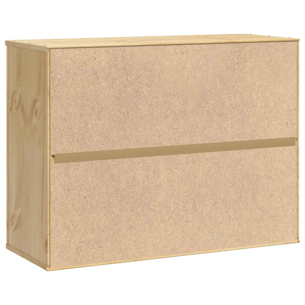 Armadietto SKI Marrone Miele 80 x 32 x 60 cm Pino massello 42007564