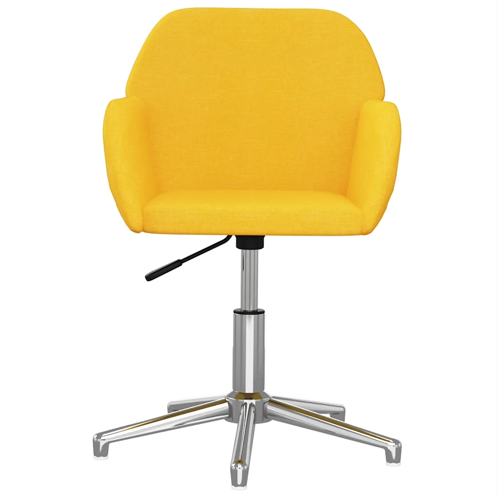 Sedia da Ufficio Girevole Giallo Chiaro in Tessuto cod mxl 10330
