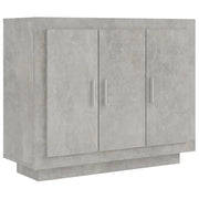 Credenza-Buffet-Armadio da cucina Grigio Cemento 92x35x75 cm in Legno Multistrato