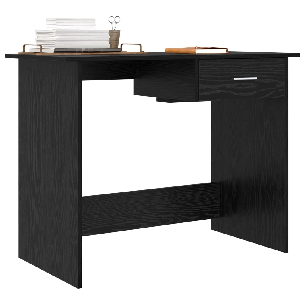Scrivania Rovere Nero 100 x 50 x 76 cm Legno multistrato 875250