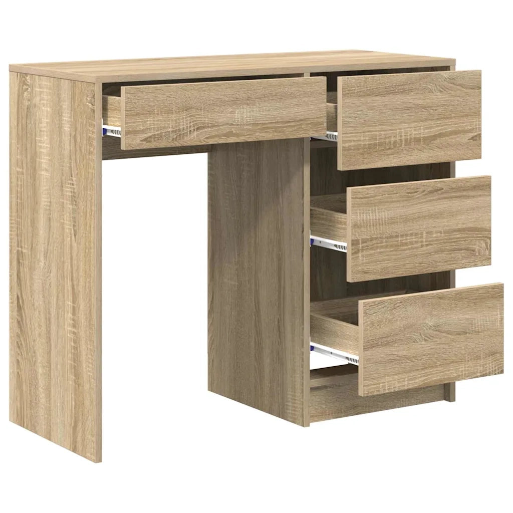 Scrivania | Tavolo da Ufficio Rovere Sonoma 90 x 37.5 x 75 cm Legno multistrato