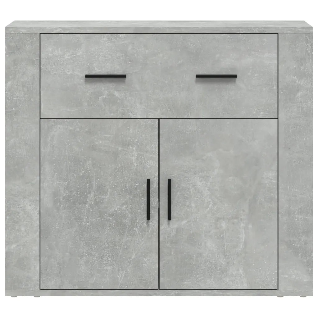 Credenza Grigio Cemento 80x33x70 cm in Legno Multistrato 816572