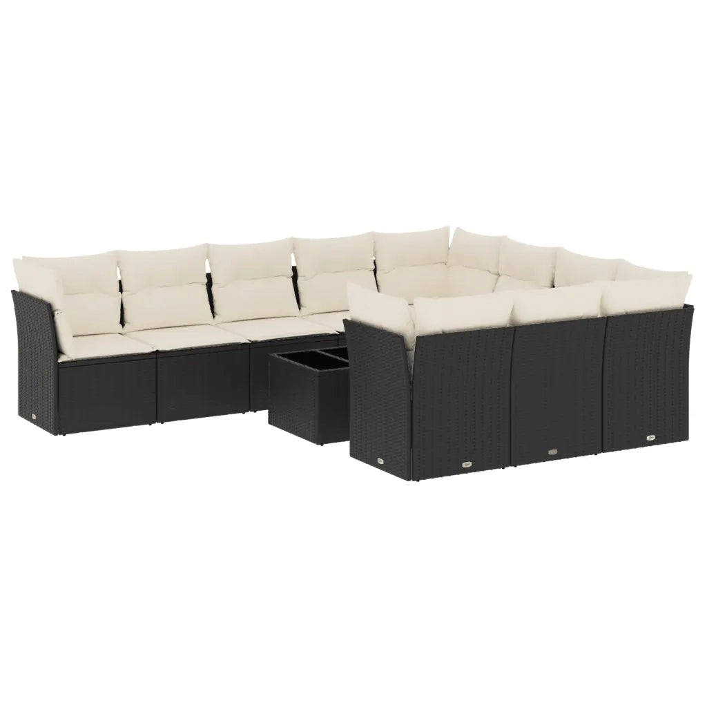 Set Divani da Giardino 11 pz con Cuscini in Polyrattan Nerocod mxl 113783