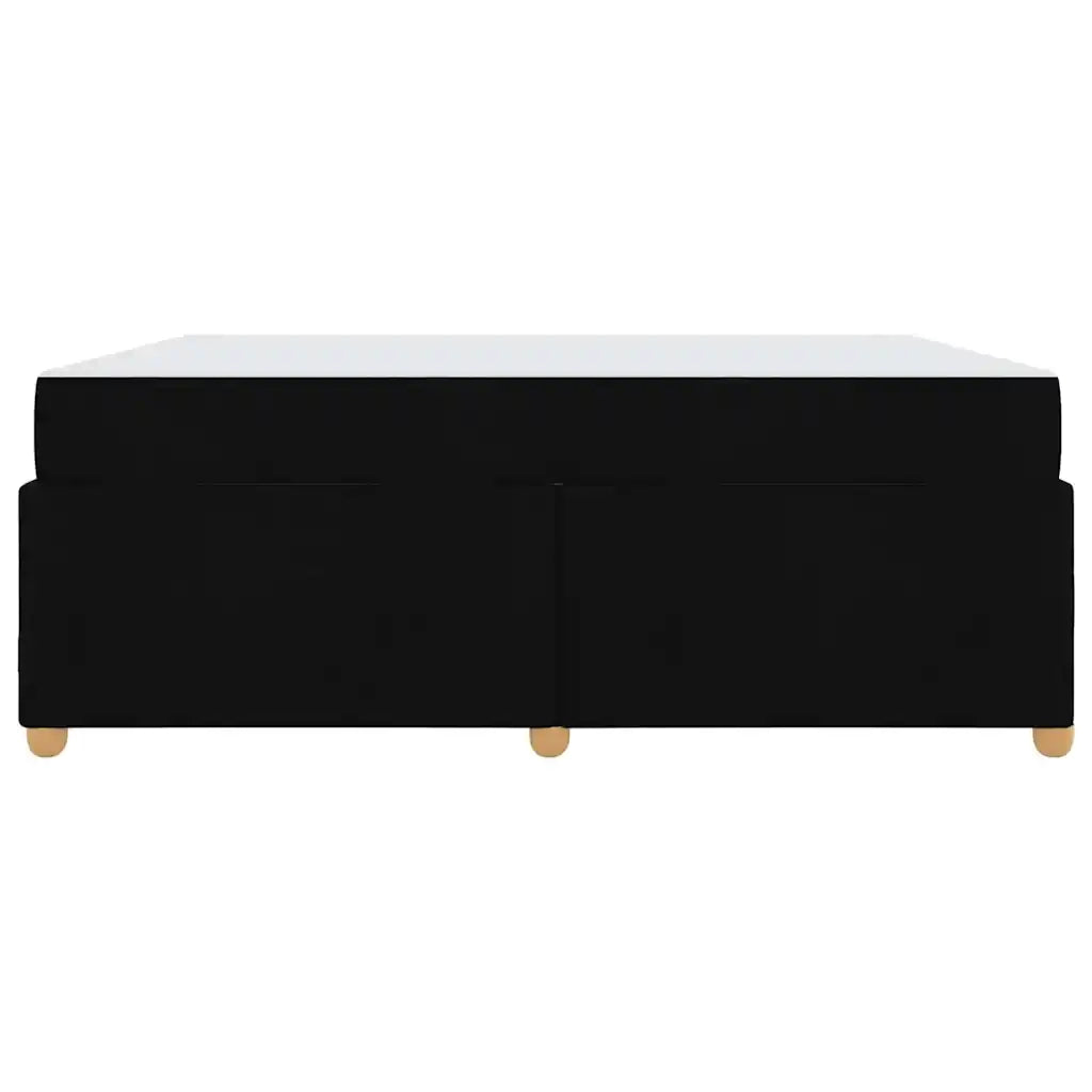 Struttura del letto con materasso Nero 180 x 200 cm Tessuto