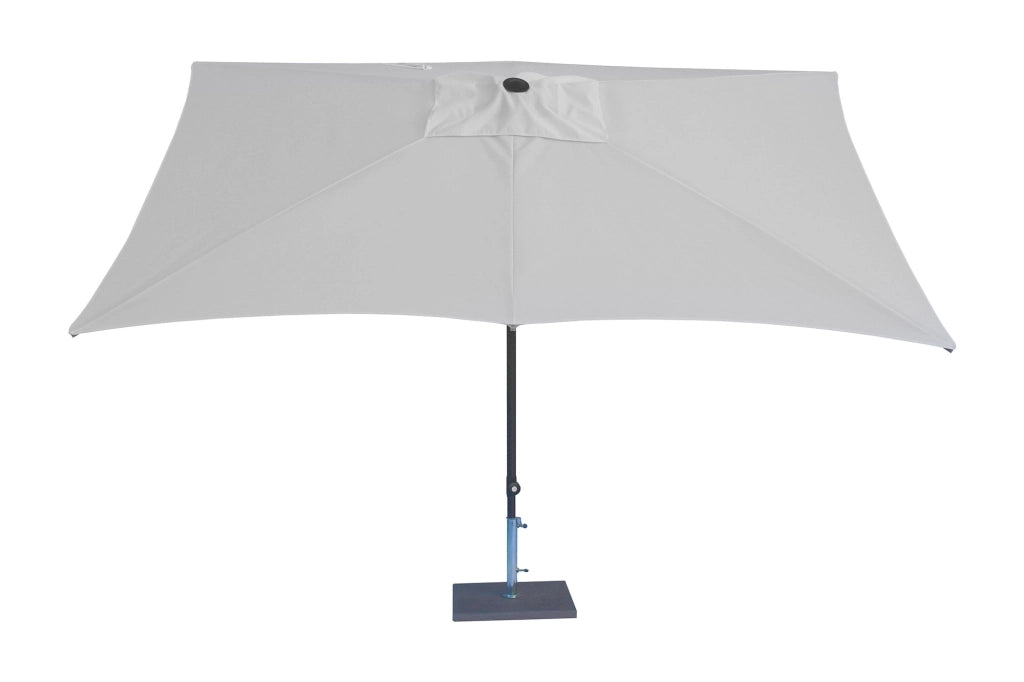 Ombrellone da Giardino 3x2 m Palo Ø38 mm in Alluminio Tessuto Poliestere Trend Bianco