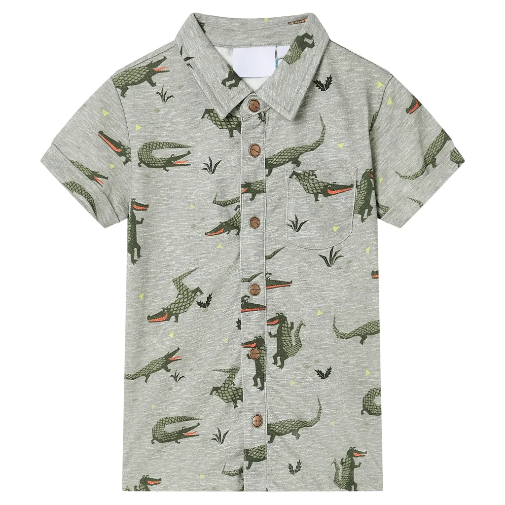 Camicia da Bambino Cachi Chiaro MÃ©lange 116cod mxl 93069