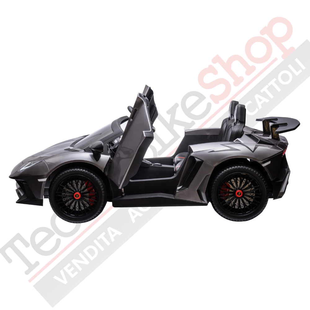 Tecnobike Shop - Auto Elettrica per Bambini Lamborghini SVJ 24V Full- 2 Posti Big - Grigio