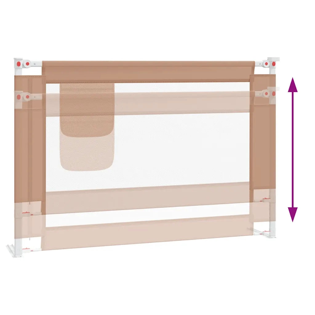 Sponda Letto di Sicurezza per Bambini Talpa 100x25cm in Tessuto CFW1505821
