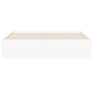 Giroletto con Cassetti Bianco 150x200 cm in Legno Multistrato