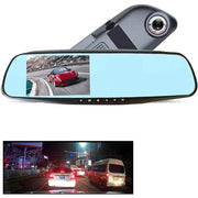 Trade Shop - Fotocamera Per Auto Specchio Touch Full Hd 5" Guida Con Doppio Obiettivo Qy-4500 -