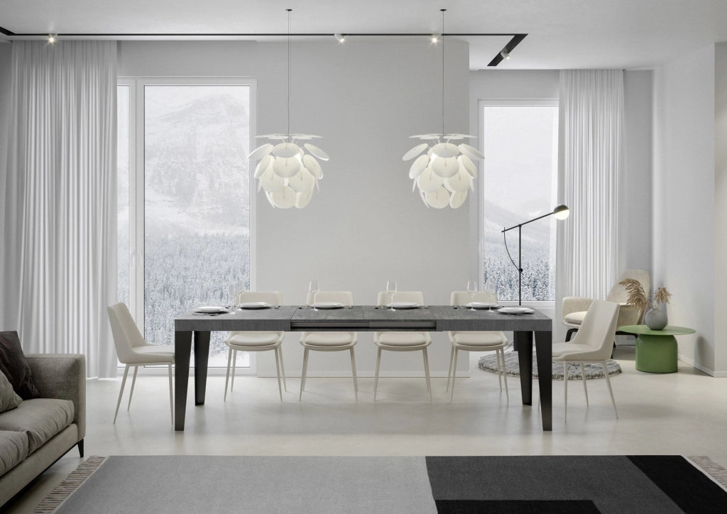 Tavolo Allungabile 180-284x90x77 cm Flame Cemento
