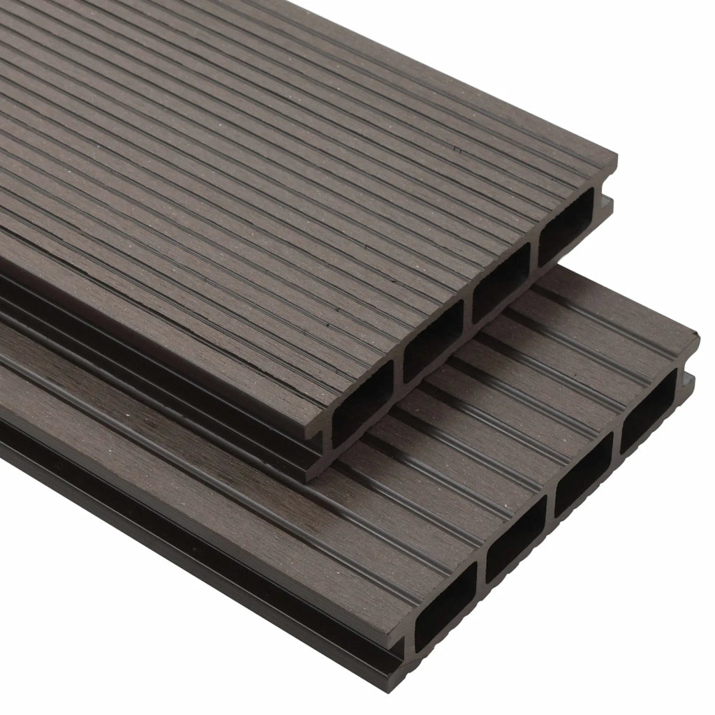 Pavimento da Deck 108 pcs Marrone Scuro WPC 3444795
