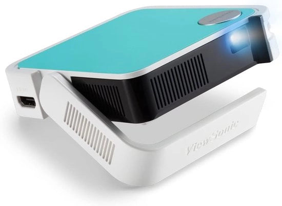 Proiettore LED portatile - 120 Lumen, WVGA, HDMI, Micro USB, USB, Altoparlante 2 Watt, Colori scambiabili