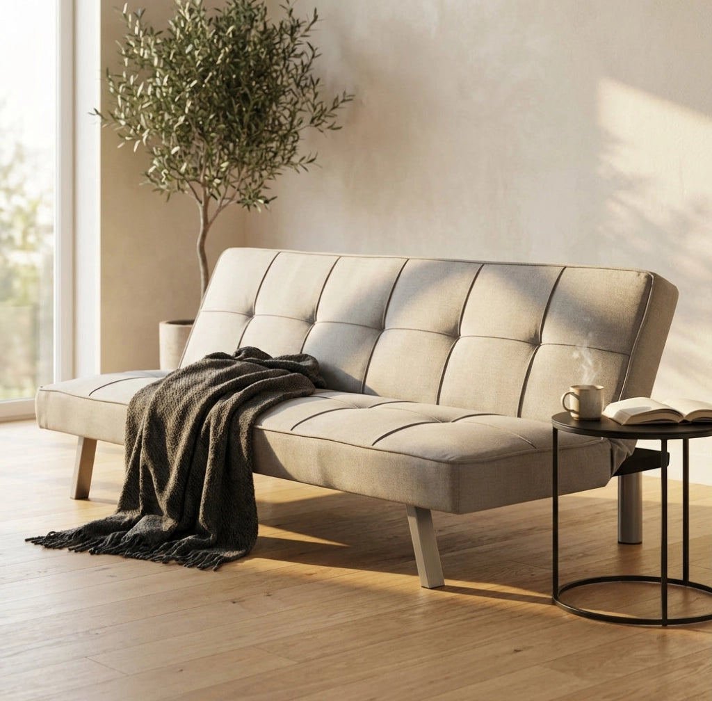 Divano Letto tre posti in Tessuto cm 178x80x71 - SEBA