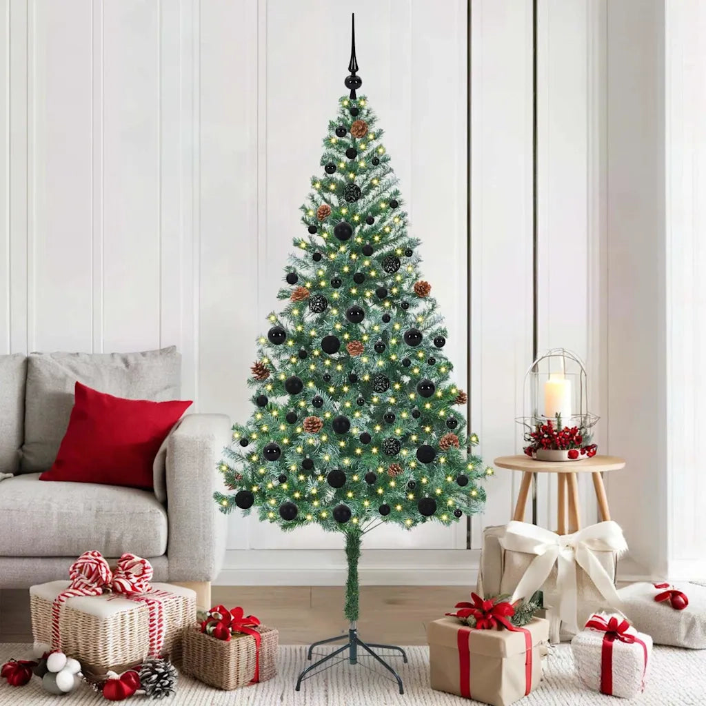 Albero di Natale | Decorazioni natalizie artificiale Verde 180 cm PVC e Acciaio