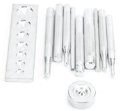 Strumento di Installazione Professionale - Set di Installazione - Viti a Dado - Attacco a Pressione - Perforatrice Rotonda - Acciaio Inossidabile - Portatile e Leggero
