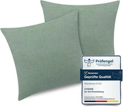 Set di 2 cuscini in cotone 100% - Respiranti e assorbenti di umidità - 50x50 cm