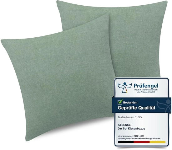 Set di 2 cuscini in cotone 100% - Respiranti e assorbenti di umidità - 50x50 cm