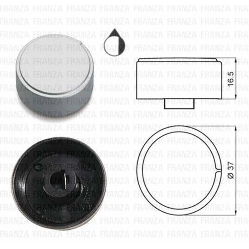 MANOPOLA POMELLO PIANO COTTURA ARISTON PZ7.. HOTPOINT D.37mm C00142721 - Ariston Indesit