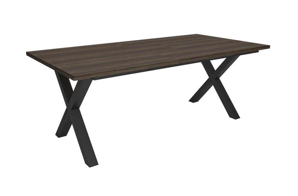 Tavolo da Pranzo, 194x90x74 cm, Per 10 persone, Tavolo Cucina, Rovere scuro